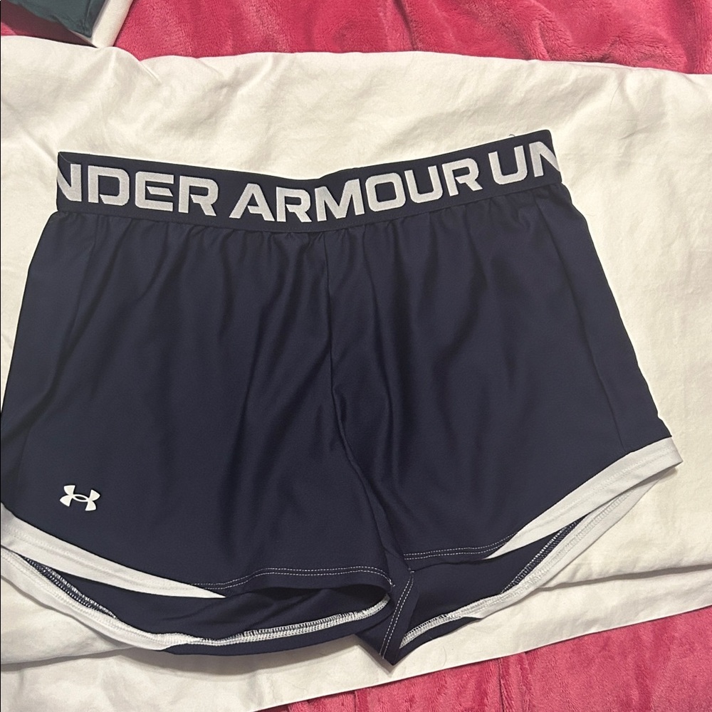 Under Armour Women's Dark Blue Athletic Shorts